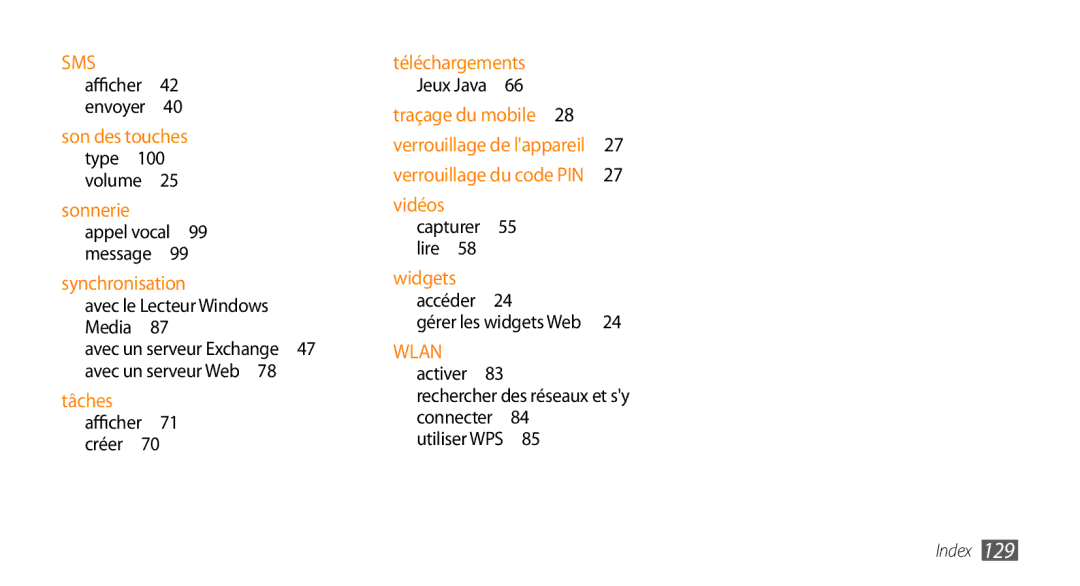 Samsung GT-S5330HKAXEF, GT-S5330FIAXEF, GT-S5330CWAXEF manual Avec un serveur Web , Lire  